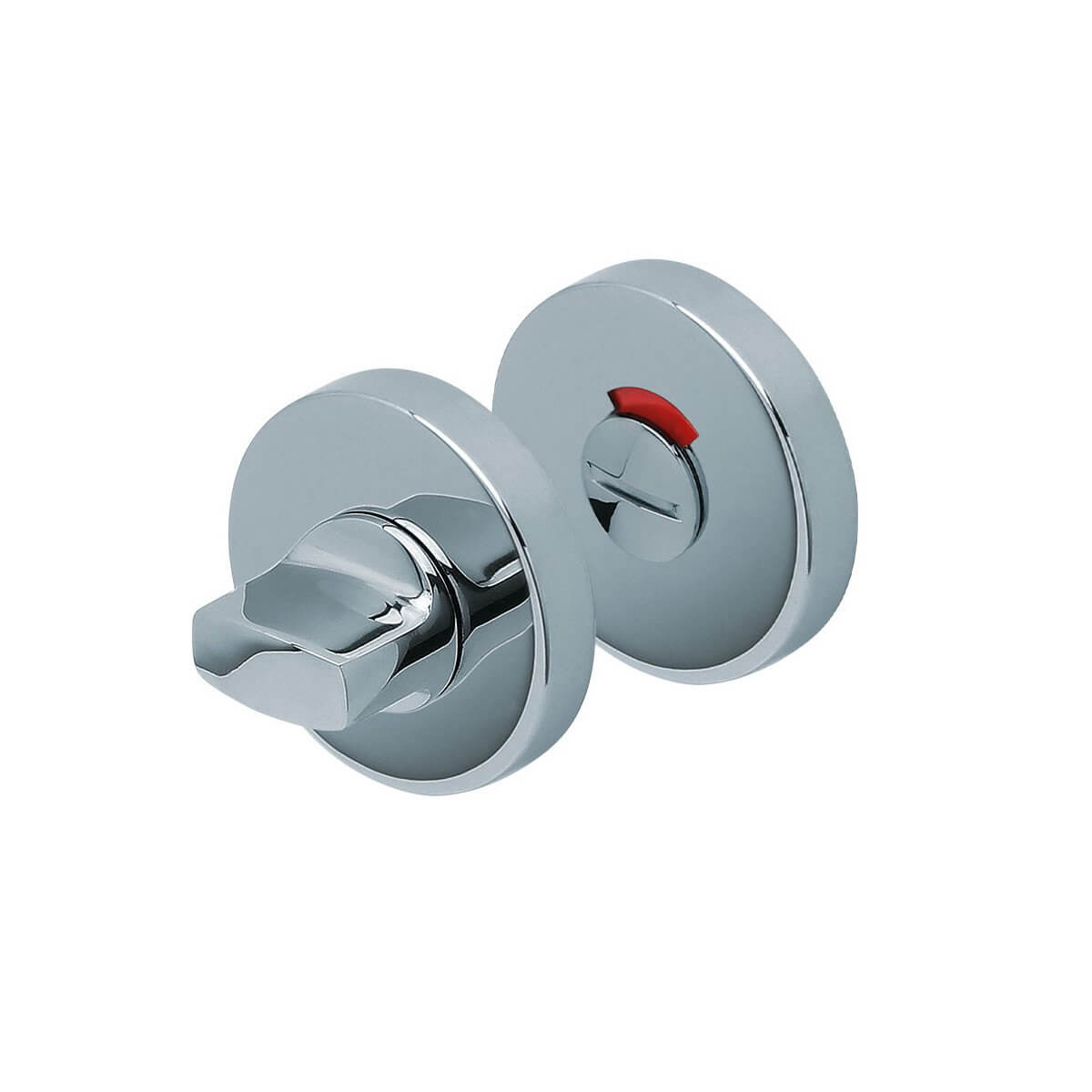 Schlüsselrosette SCOOP Pullbloc®, WC rot/weiß, Edelstahl poliert - GÜRTLER.shop