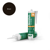 Silikon Dichtstoff Nordsil N, Farbe: Braun 310ml (1 Karton VE=15 Stück) - GÜRTLER.shop
