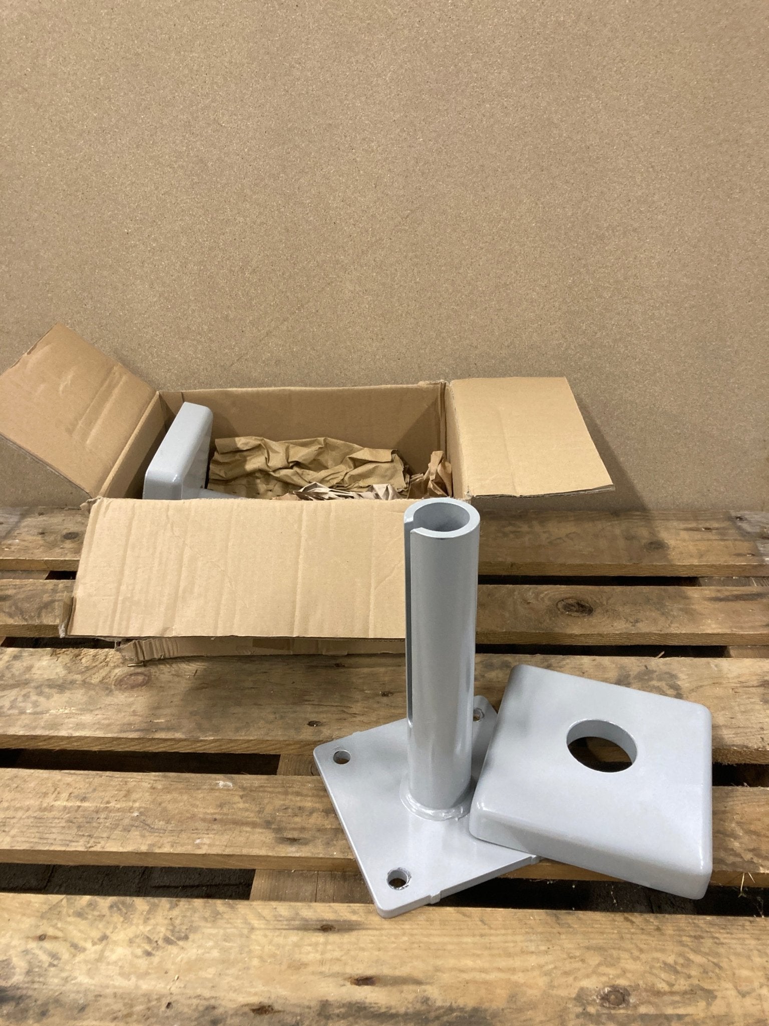 Stützen-Füße für Pergola-Markise, 1 Paar, Markilux, Weißaluminium - GÜRTLER.shop