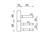 Türband (Paar) 2-teilig, SCOOP Serie Formspiele®, Nickel satin - GÜRTLER.shop