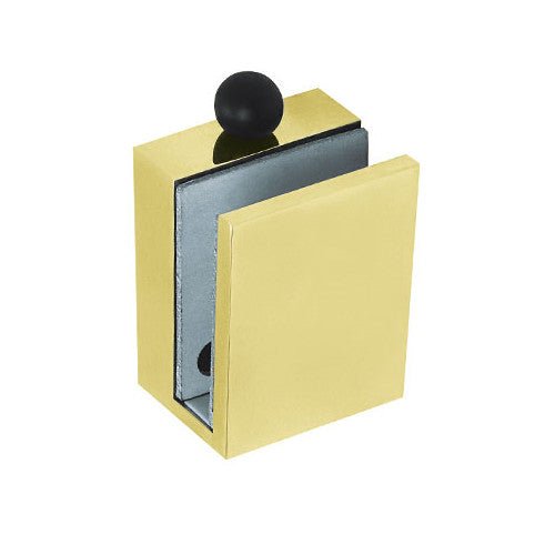 Türfeststeller für Glastür, SCOOP, Messing poliert - GÜRTLER.shop