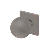 Türknauf Formspiele® auf Quadratrosette, Nickel satin - GÜRTLER.shop