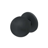 Türknauf Formspiele® auf Rundrosette, Black satin - GÜRTLER.shop